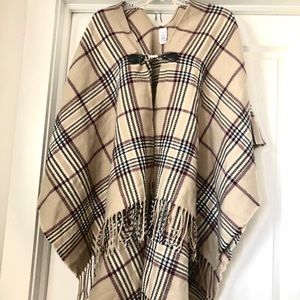 Plaid Poncho
